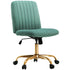 Extra Plush Velvet Channel Upholstered Office Chair, Green Sage