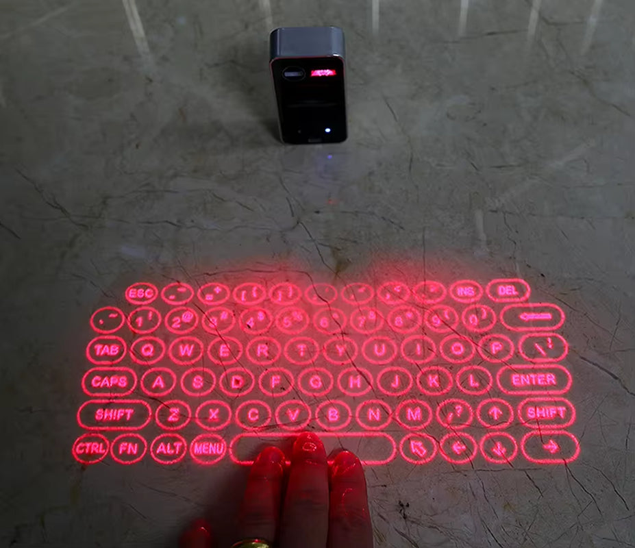 Mini Wireless Laser Projection Keyboard &amp; Mouse for Bluetooth Devices