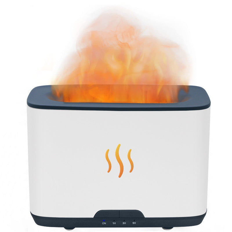 Simulated Flame Aromatherapy Machine Home Office Desktop Humidifier