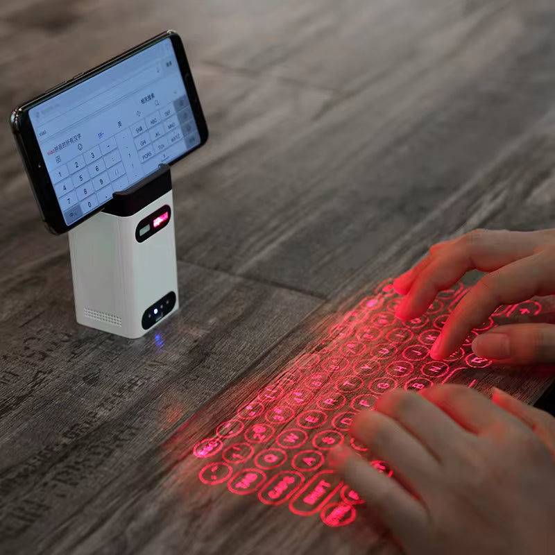 Mini Wireless Laser Projection Keyboard &amp; Mouse for Bluetooth Devices