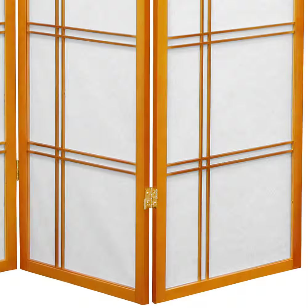 5 Ft. Honey 3-Panel Room Divider