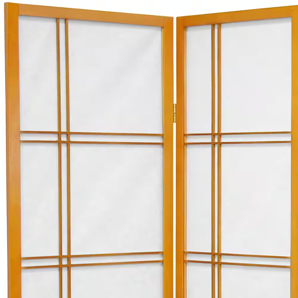 5 Ft. Honey 3-Panel Room Divider